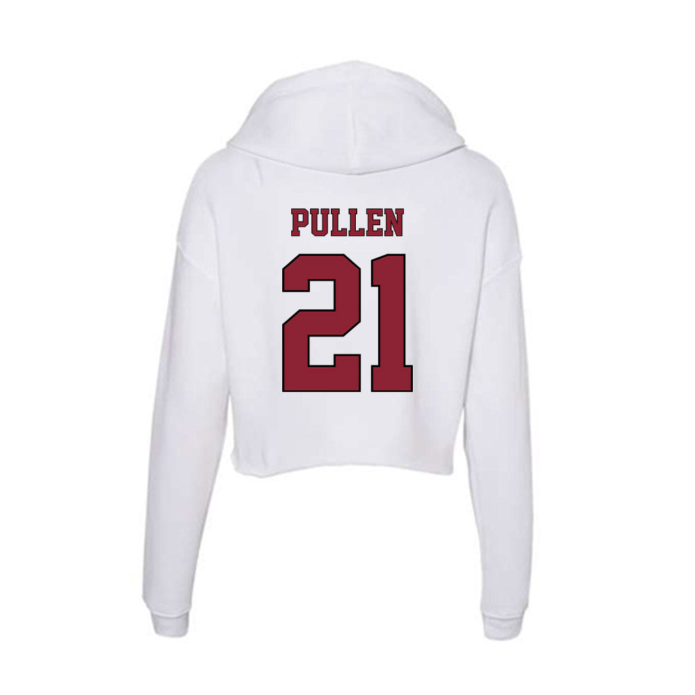 NCCU - NCAA Football : Joshua Pullen - Women's Crop Fleece Hoodie-1