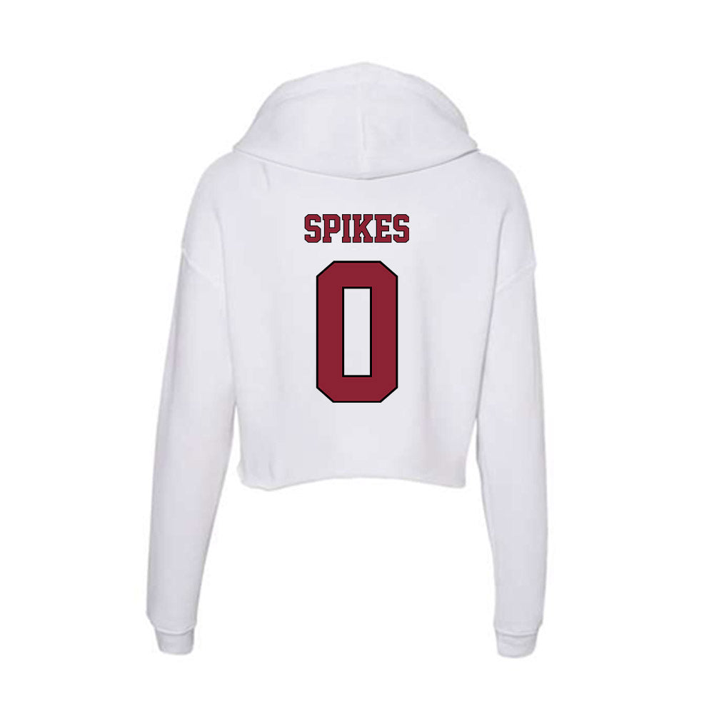 NCCU - NCAA Football : Chauncey Spikes - Women's Crop Fleece Hoodie-1