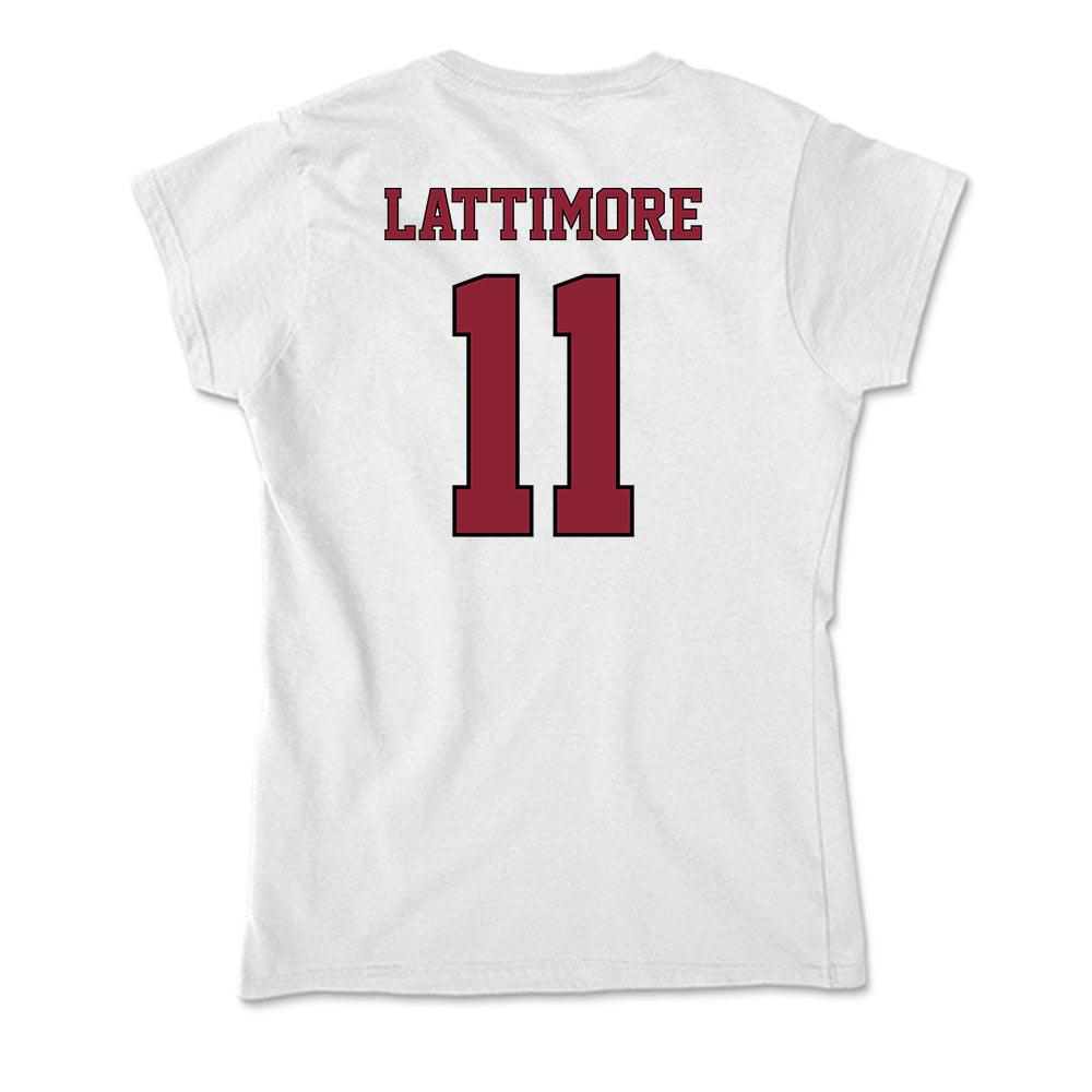 NCCU - NCAA Men's Basketball : Gage Lattimore - Soft Style Women’s T-Shirt-1