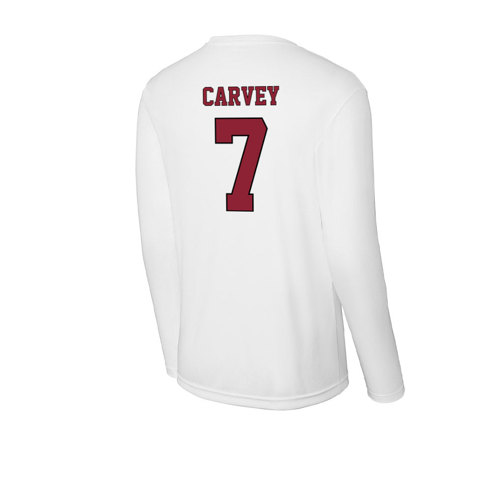 NCCU - NCAA Men's Basketball : Khouri Carvey - Activewear Long Sleeve T-Shirt-1