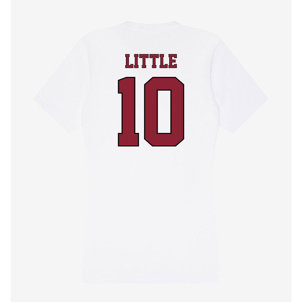NCCU - NCAA Women's Volleyball : Tayah Little - Women's V-Neck T-Shirt-1
