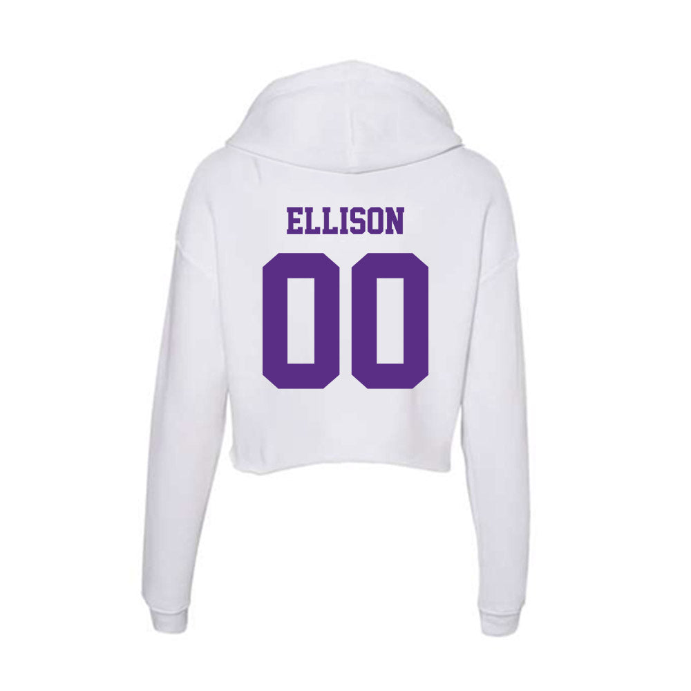 Furman - NCAA Football : Caleb Ellison - Women's Crop Fleece Hoodie-1