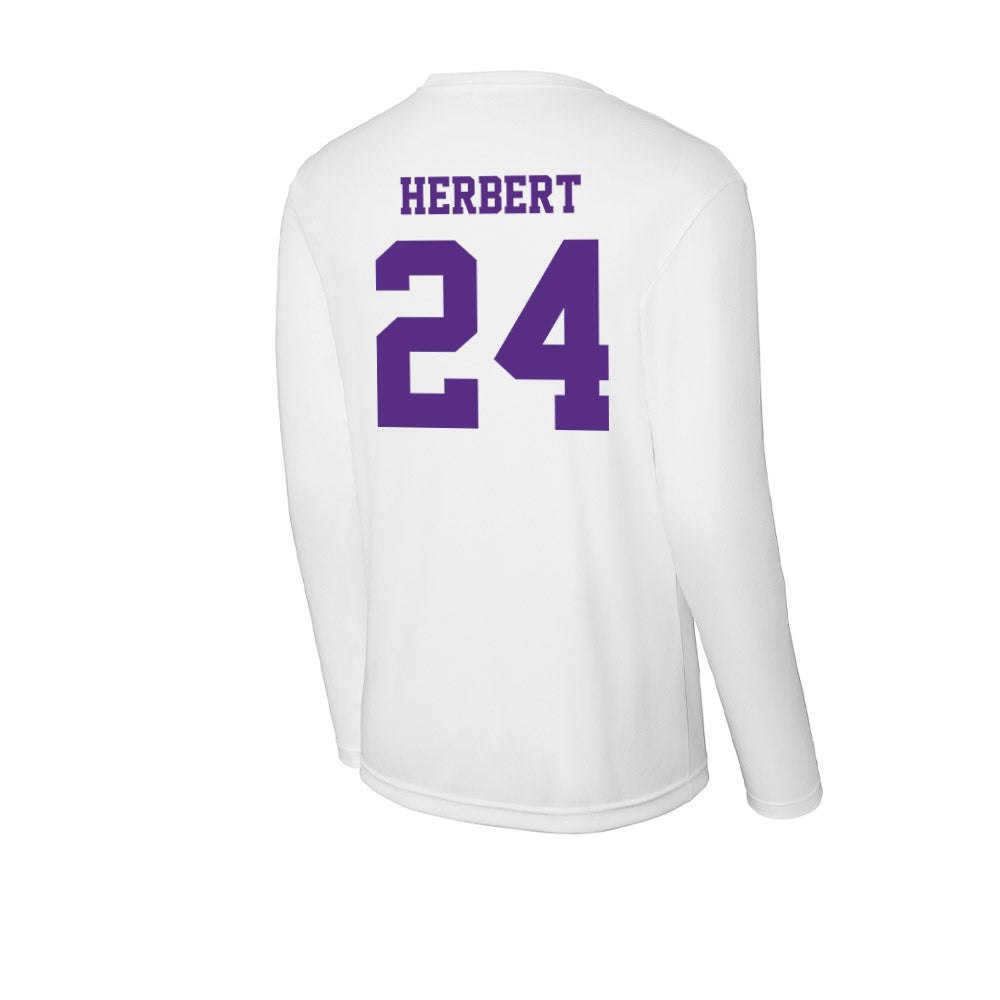 Furman - NCAA Football : Raleigh Herbert - Activewear Long Sleeve T-Shirt-1