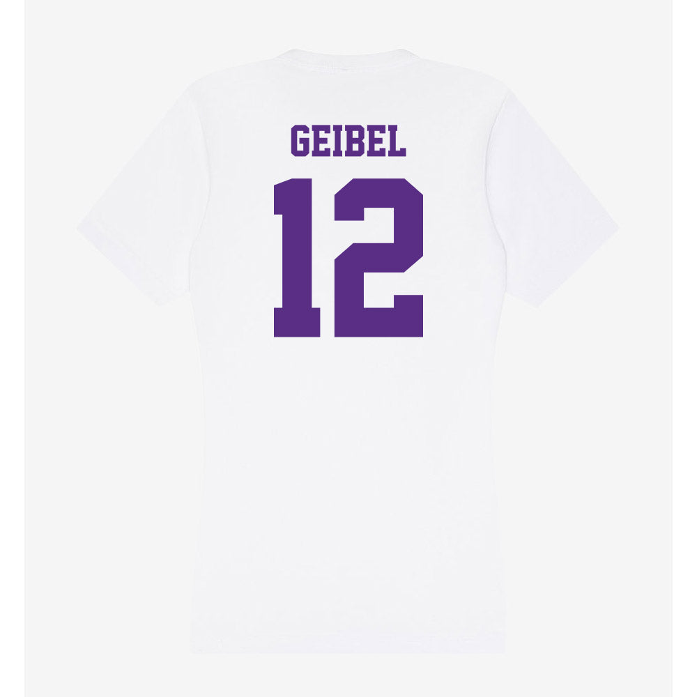 Furman - NCAA Football : Brady Geibel - Women's V-Neck T-Shirt-1