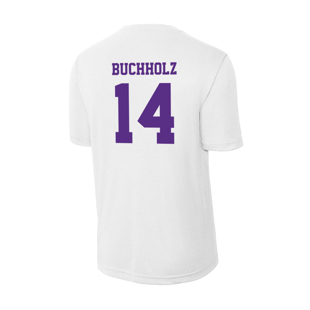 Furman - NCAA Women's Volleyball : Rebekah Buchholz - Activewear T-Shirt-1