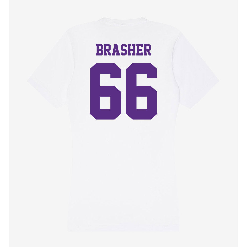 Furman - NCAA Football : Eli Brasher - Women's V-Neck T-Shirt-1