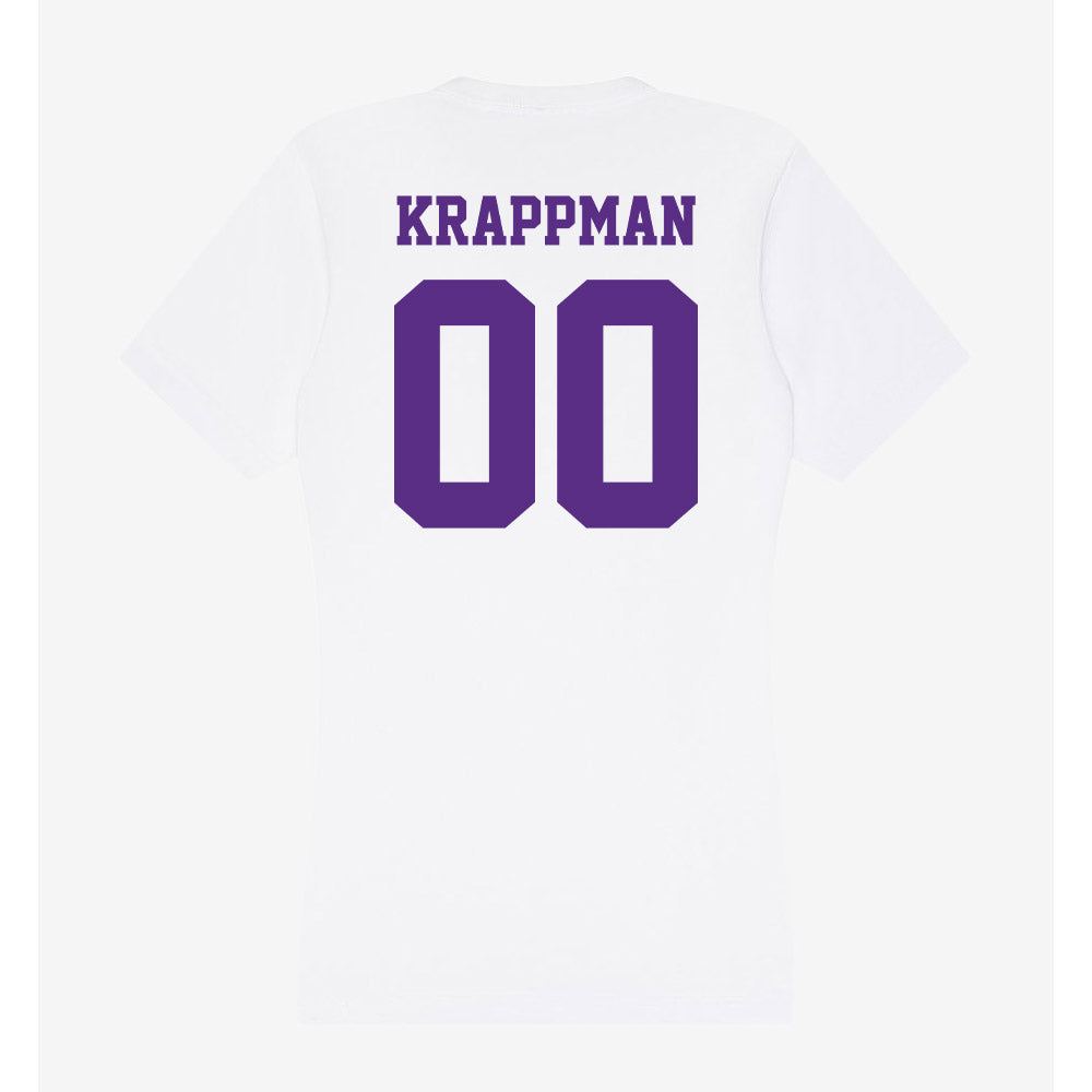 Furman - NCAA Football : Charlie Krappman - Women's V-Neck T-Shirt-1