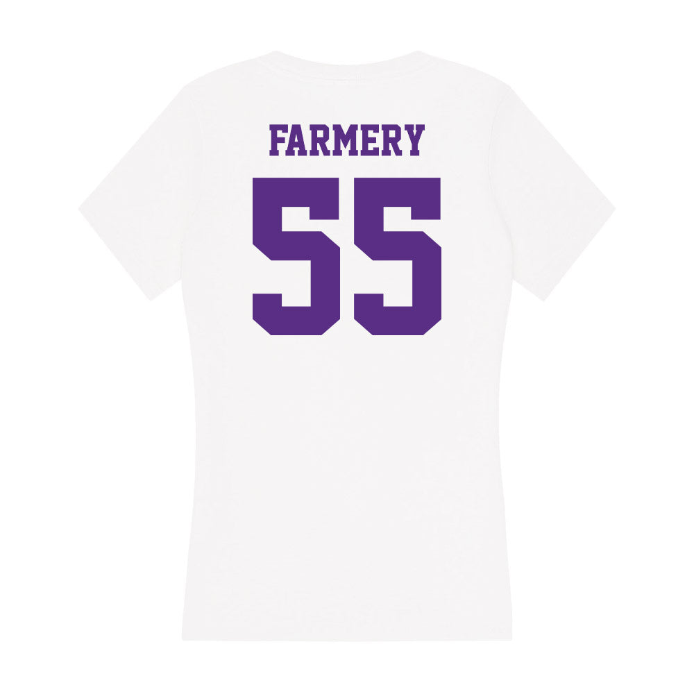 Furman - NCAA Football : Griffin Farmery - Women's V-Neck T-Shirt-1