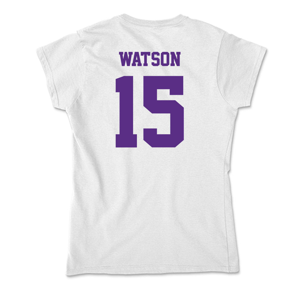 Furman - NCAA Women's Volleyball : Amber Watson - Soft Style Women’s T-Shirt-1