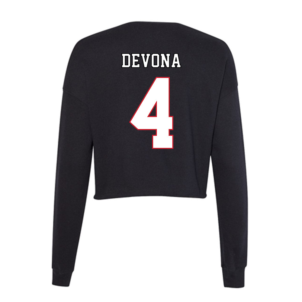 DePaul - NCAA Women's Soccer : Jen Devona - Women's Cropped Crew Fleece-1