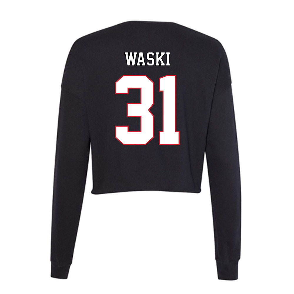 DePaul - NCAA Men's Soccer : Jayden Waski - Women's Cropped Crew Fleece-1