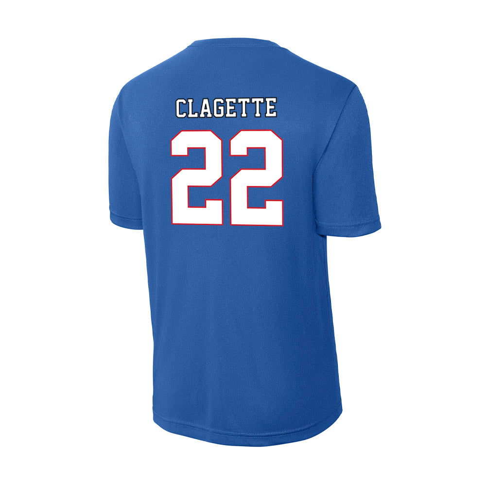 DePaul - NCAA Men's Soccer : Jordan Clagette - Activewear T-Shirt-1