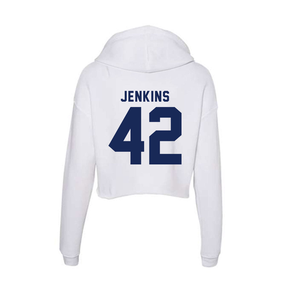Rice - NCAA Football : DeReyon Jenkins - Women's Crop Fleece Hoodie-1