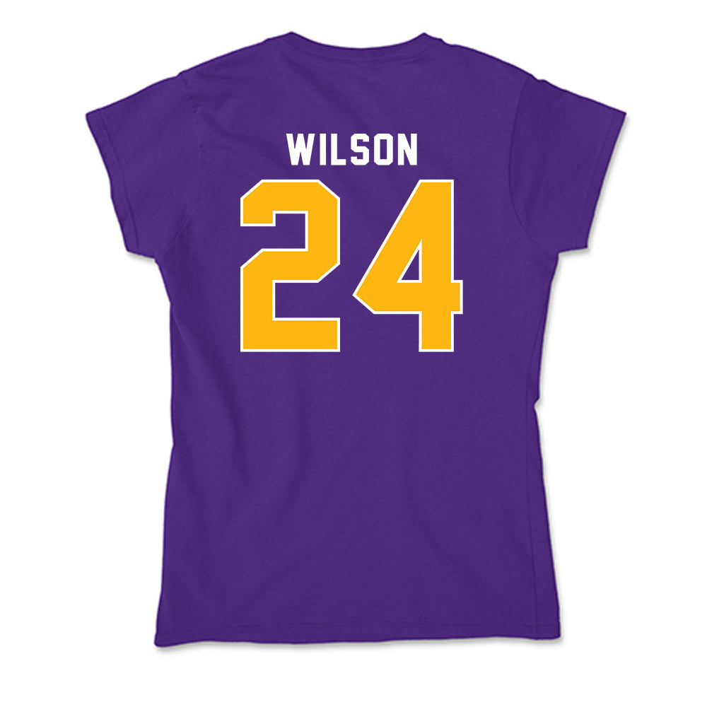 Northern Iowa - NCAA Men's Basketball : Jalen Wilson - Soft Style Women’s T-Shirt-1