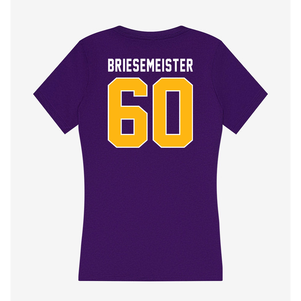 Northern Iowa - NCAA Football : Joe Briesemeister - Women's V-Neck T-Shirt-1