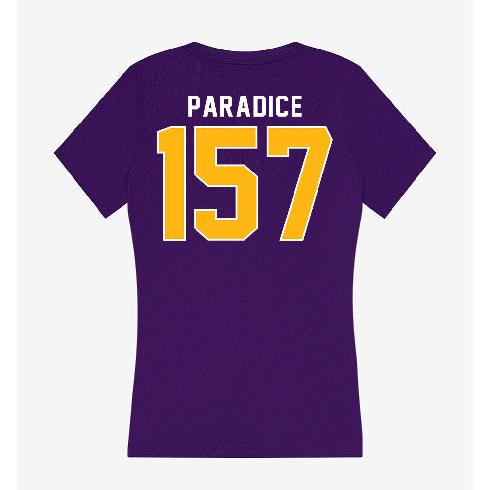 Northern Iowa - NCAA Wrestling : Austin Paradice - Women's V-Neck T-Shirt-1