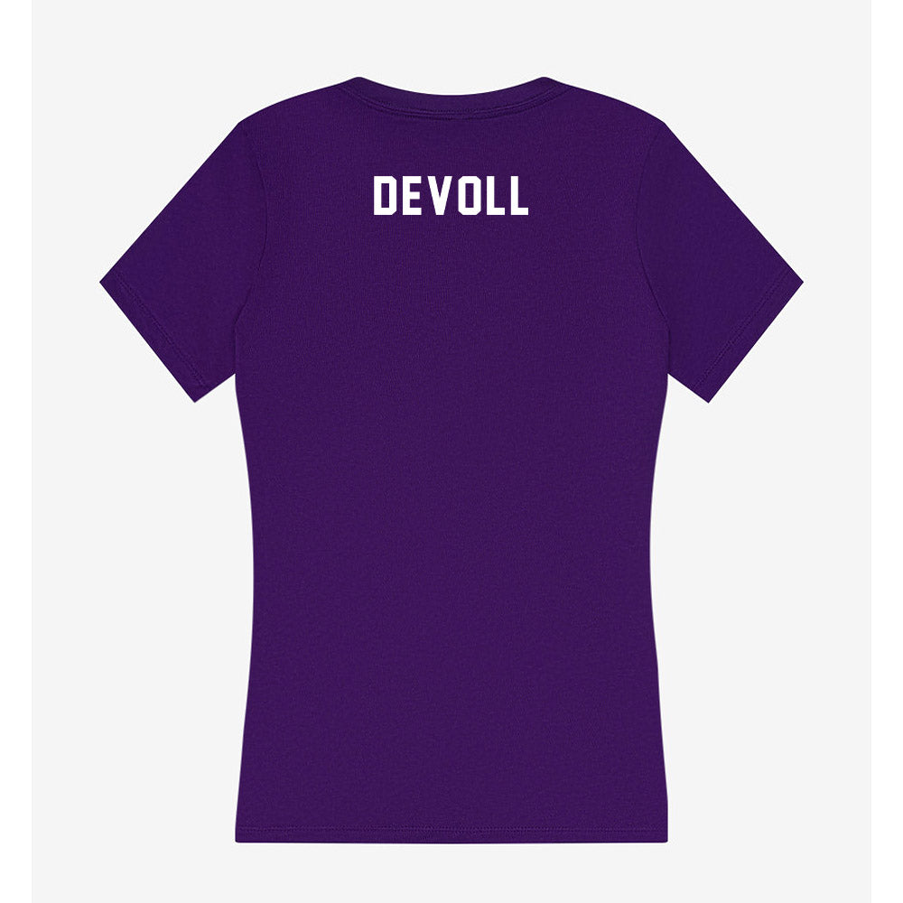 Northern Iowa - NCAA Women's Swimming & Diving : Natalie DeVoll - Women's V-Neck T-Shirt-1