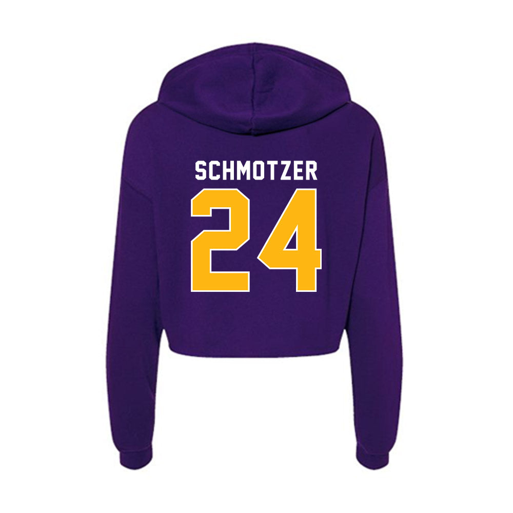 Northern Iowa - NCAA Women's Basketball : Maren Schmotzer - Women's Crop Fleece Hoodie-1