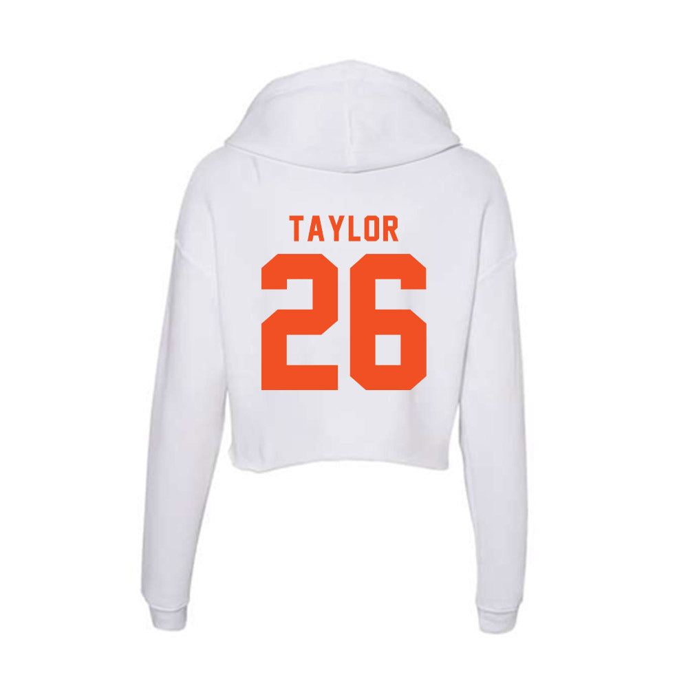 UTRGV - NCAA Football : Broderick Taylor - Women's Crop Fleece Hoodie-1