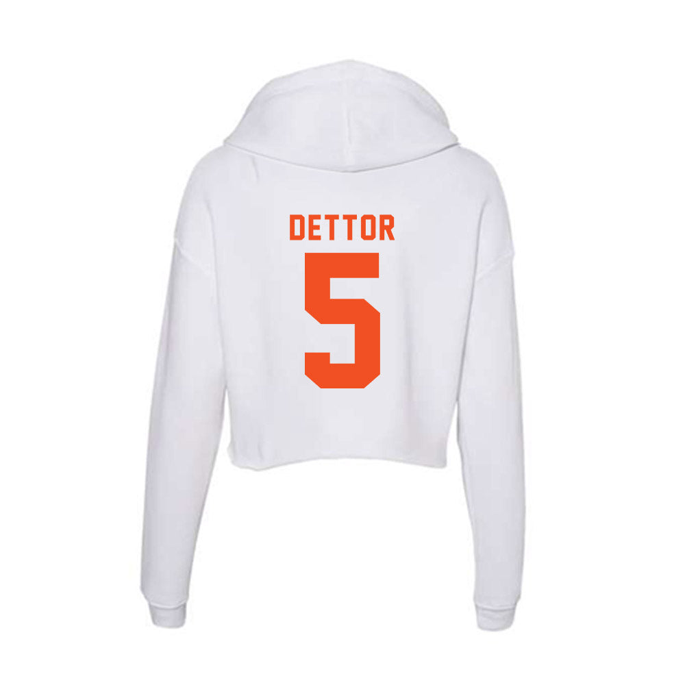 UTRGV - NCAA Women's Basketball : Chazlyn Dettor - Women's Crop Fleece Hoodie-1