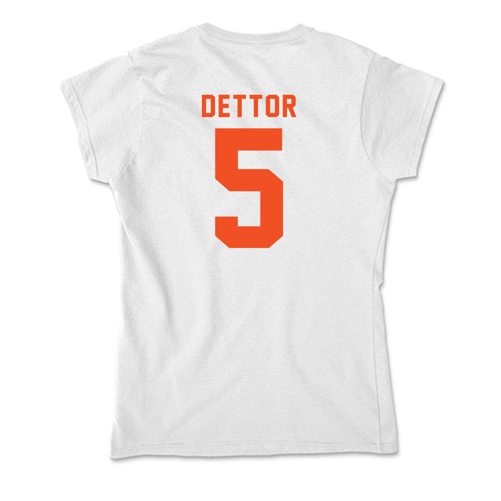 UTRGV - NCAA Women's Basketball : Chazlyn Dettor - Soft Style Women’s T-Shirt-1