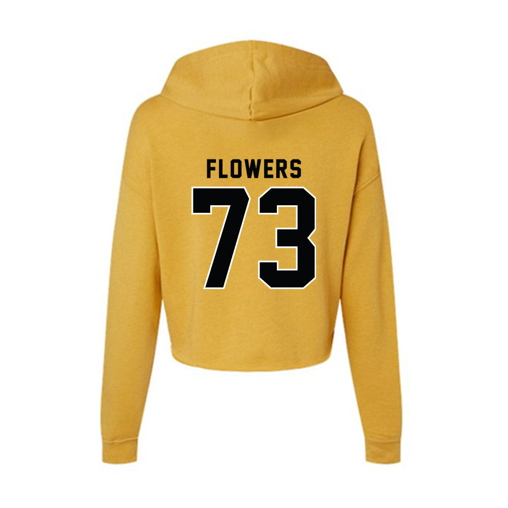 App State - NCAA Football : Will Flowers - Women's Crop Fleece Hoodie-1