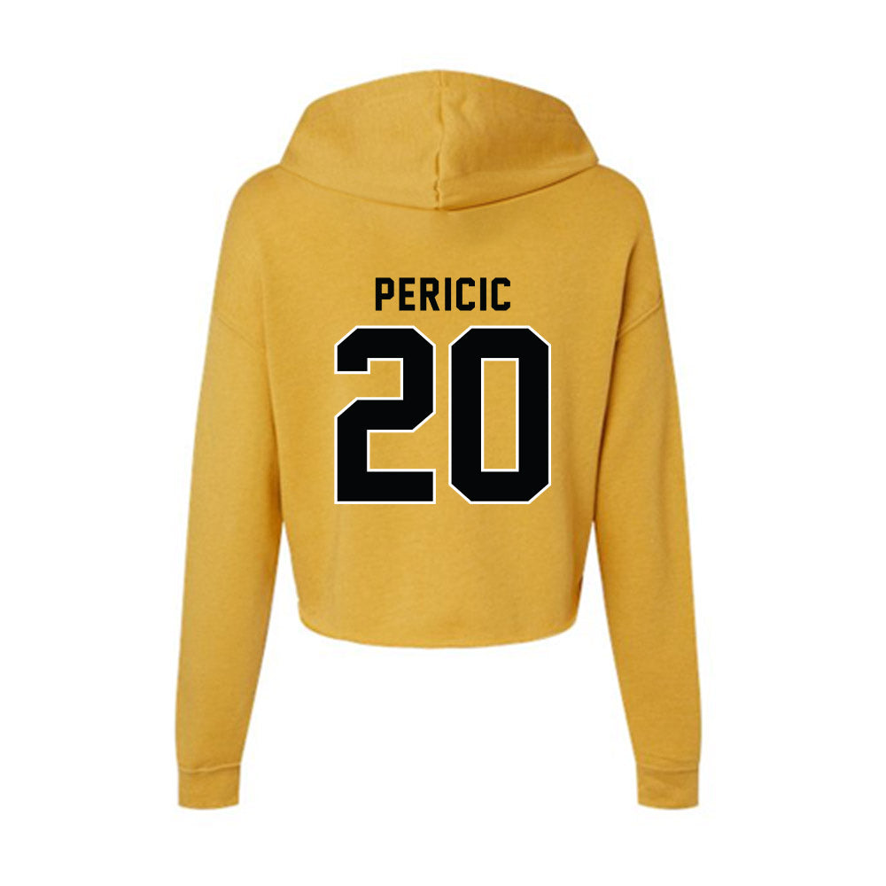 App State - NCAA Women's Basketball : Elena Pericic - Women's Crop Fleece Hoodie-1