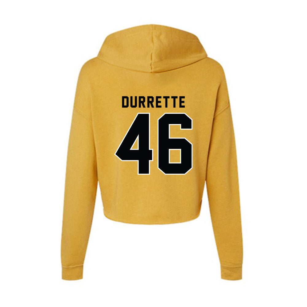 App State - NCAA Football : Damien Durrette - Women's Crop Fleece Hoodie-1