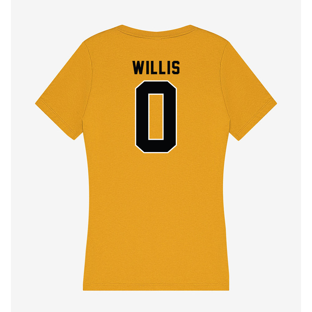 App State - NCAA Football : Jaelin Willis - Women's V-Neck T-Shirt-1