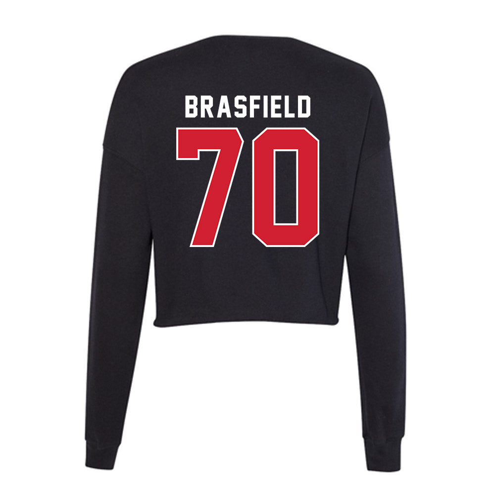 Illinois State - NCAA Football : Logan Brasfield - Women's Cropped Crew Fleece-1