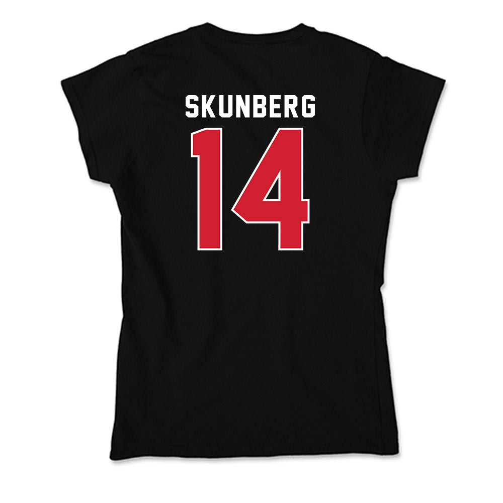 Illinois State - NCAA Men's Basketball : Boden Skunberg - Soft Style Women’s T-Shirt-1