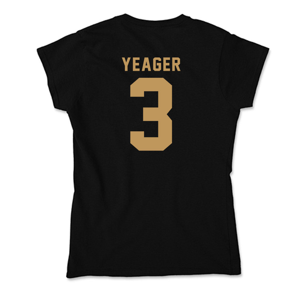 Oakland - NCAA Men's Basketball : Donny Yeager - Soft Style Women’s T-Shirt-1