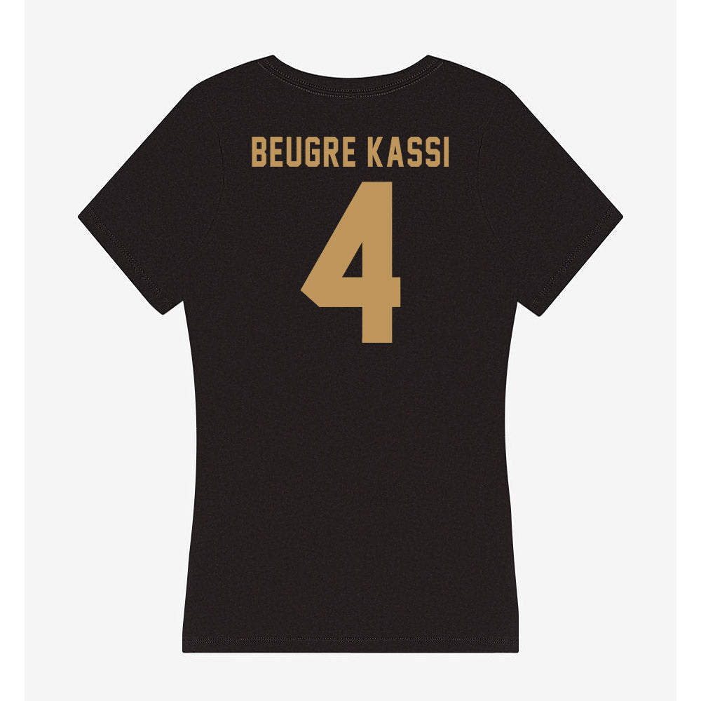 Oakland - NCAA Men's Basketball : William Beugre kassi - Women's V-Neck T-Shirt-1