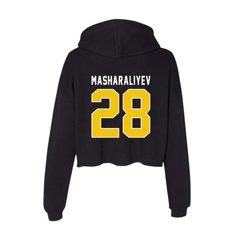 La Salle - NCAA Men's Basketball : Arlan Masharaliyev - Women's Crop Fleece Hoodie-1
