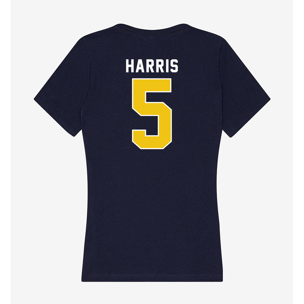 La Salle - NCAA Men's Basketball : Josiah Harris - Women's V-Neck T-Shirt-1