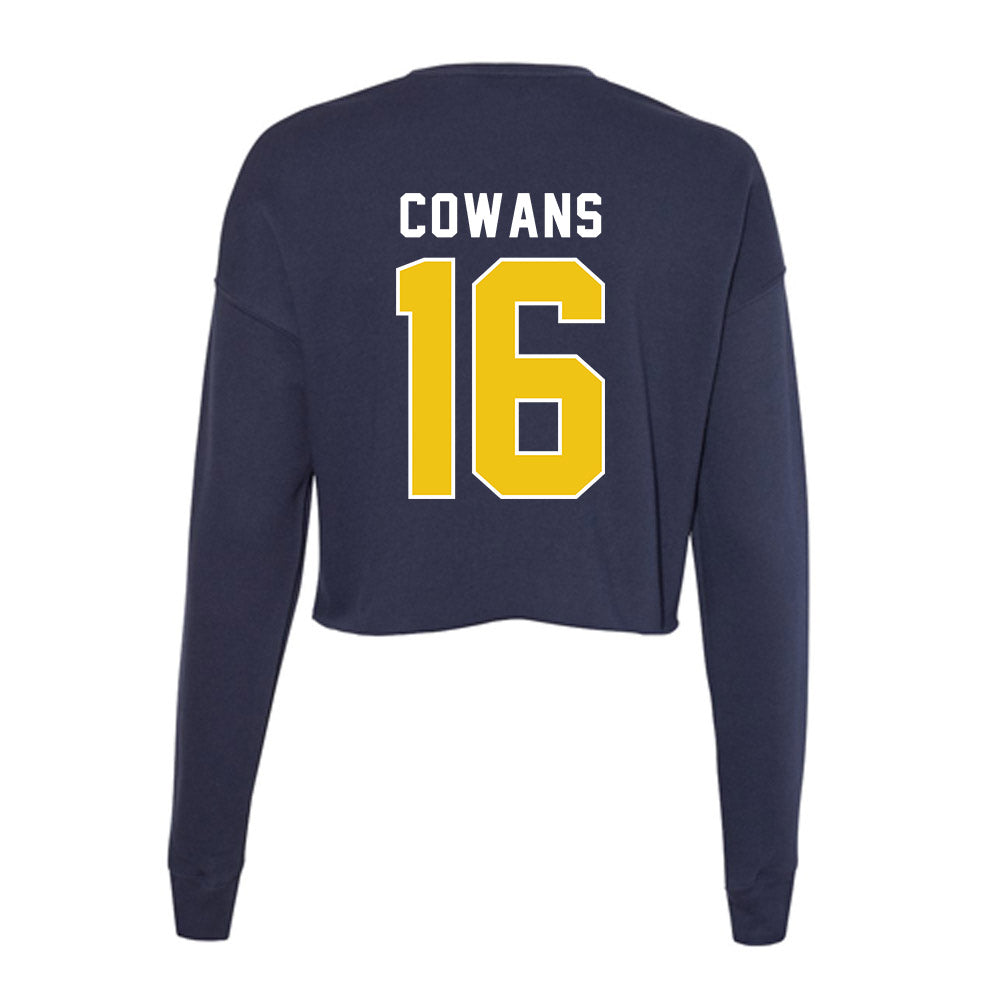 La Salle - NCAA Acrobatics & Tumbling : A'zya Cowans - Women's Cropped Crew Fleece-1