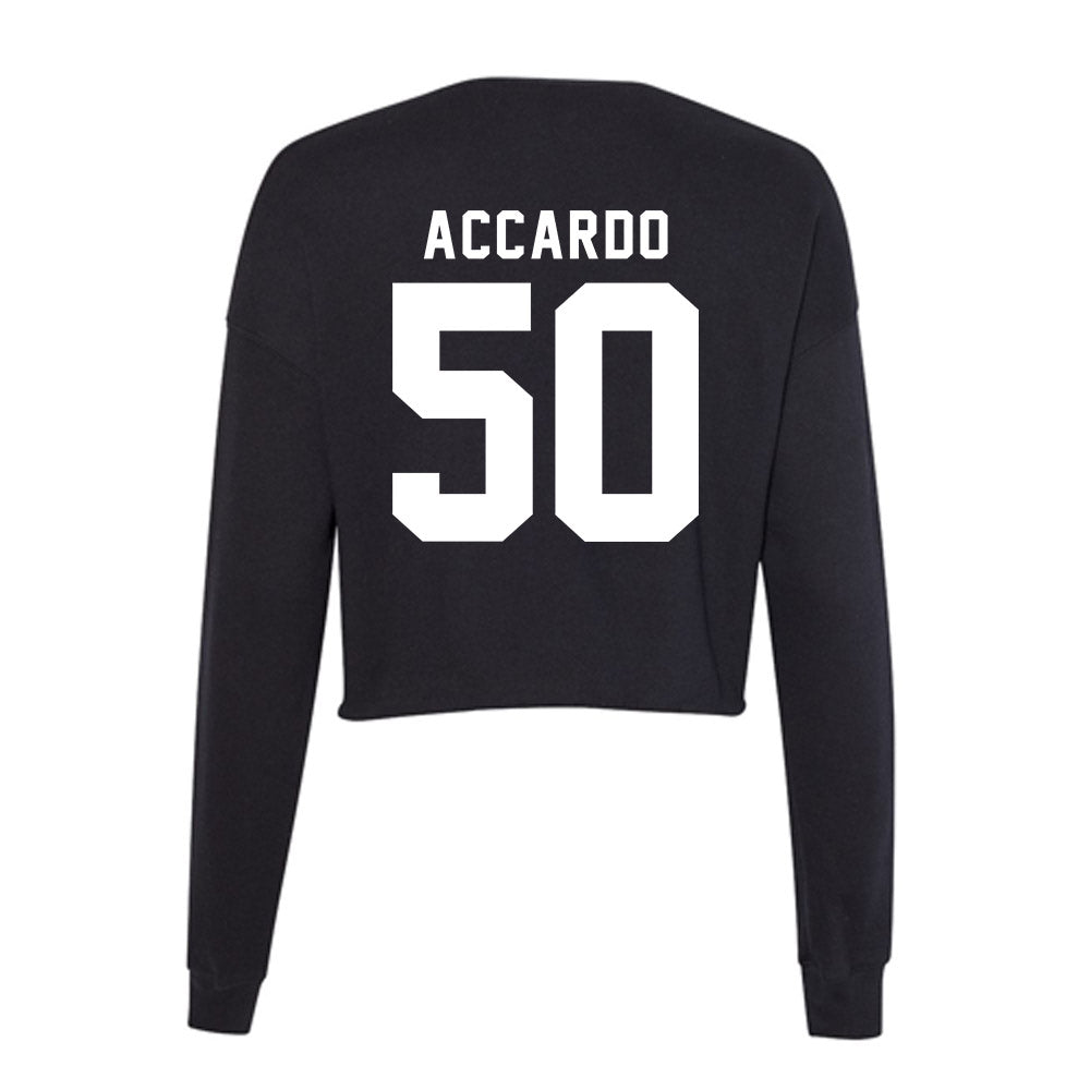Siena - NCAA Men's Lacrosse : Johnny Accardo - Women's Cropped Crew Fleece-1