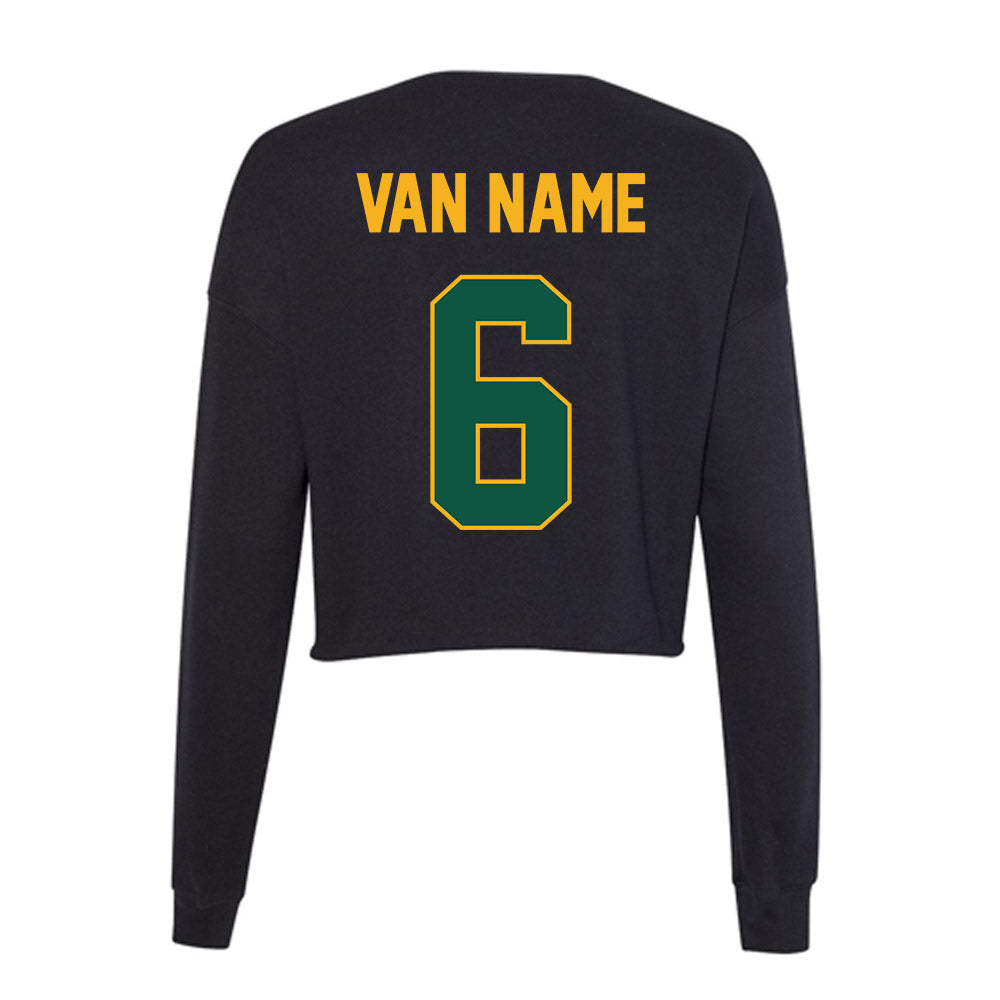 William & Mary - NCAA Women's Volleyball : Sophia Van Name - Women's Cropped Crew Fleece-1