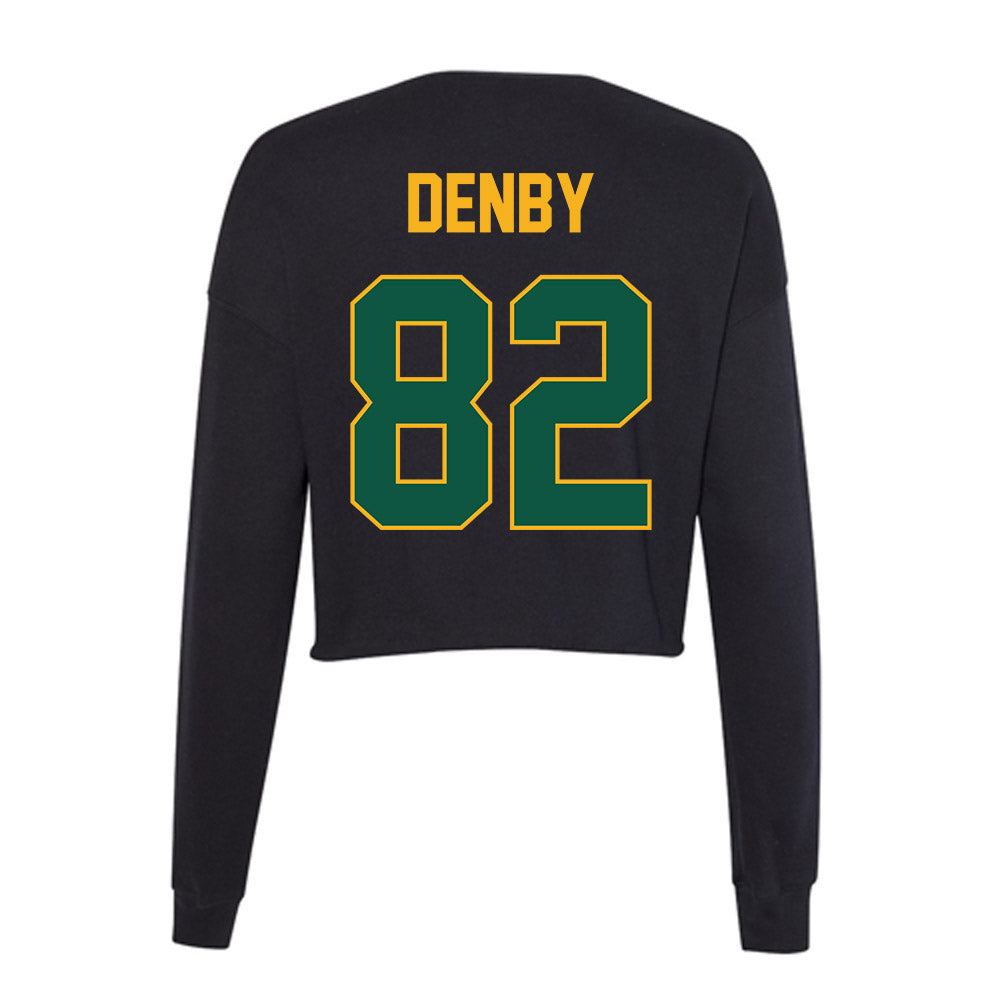 William & Mary - NCAA Football : Benny Denby - Women's Cropped Crew Fleece-1