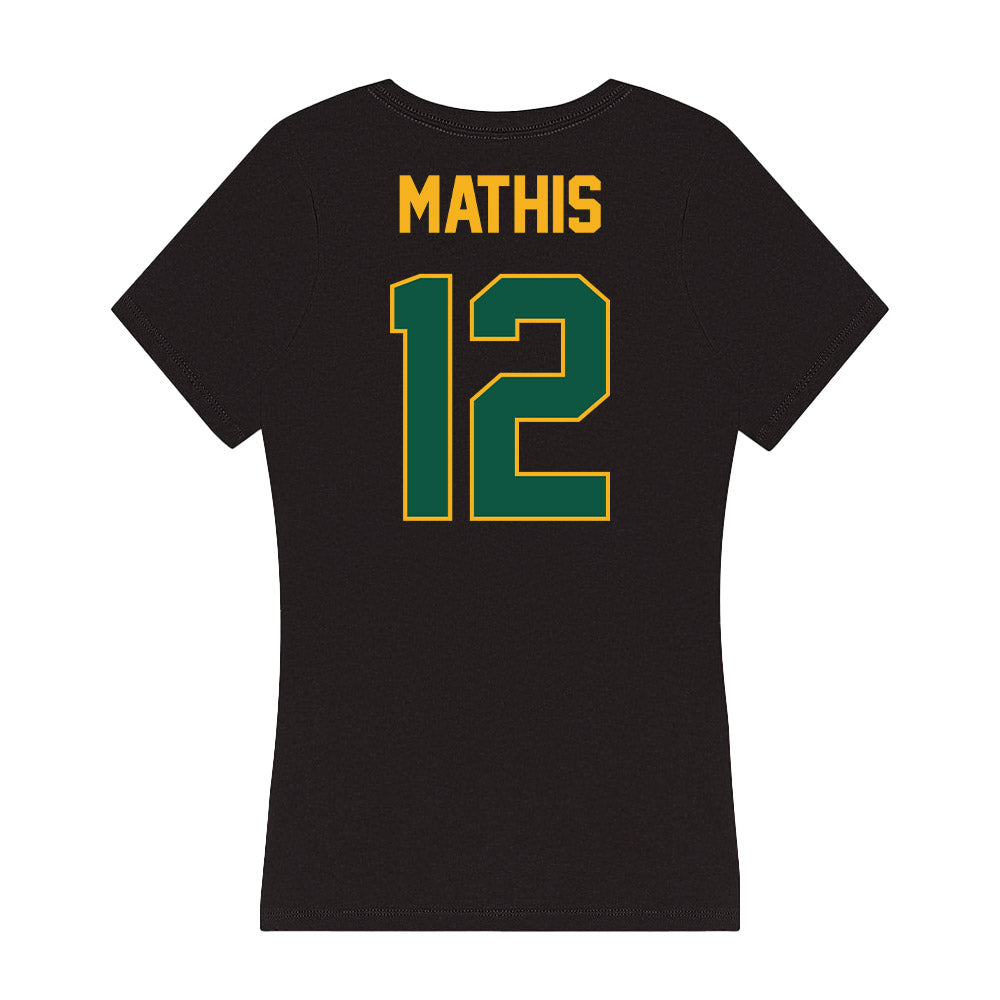 William & Mary - NCAA Football : Hollis Mathis - Women's V-Neck T-Shirt-1