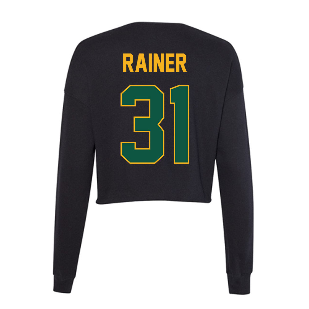 William & Mary - NCAA Football : Elijah Rainer - Women's Cropped Crew Fleece-1
