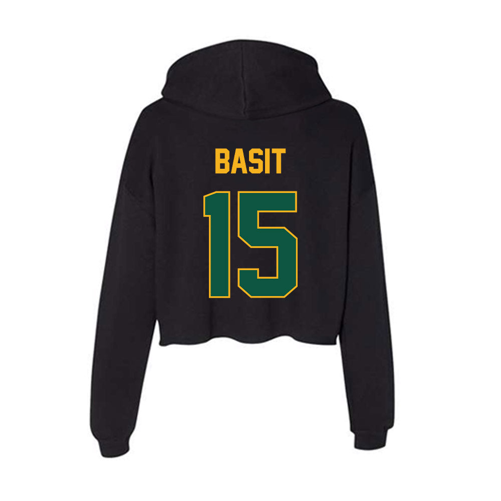 William & Mary - NCAA Women's Basketball : Amelia Basit - Women's Crop Fleece Hoodie-1