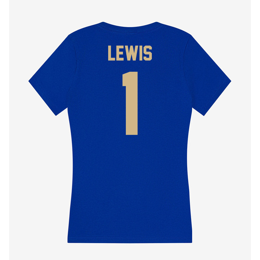 Tulsa - NCAA Football : Champ Lewis - Women's V-Neck T-Shirt-1