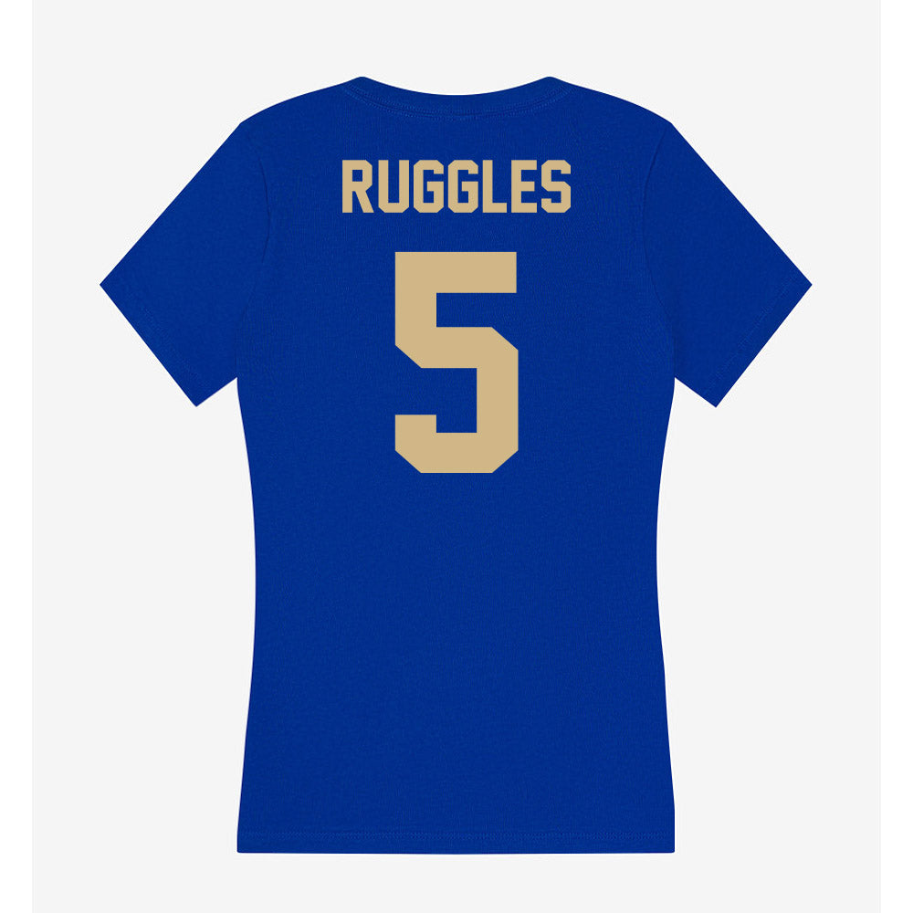 Tulsa - NCAA Women's Soccer : Gracen Ruggles - Women's V-Neck T-Shirt-1