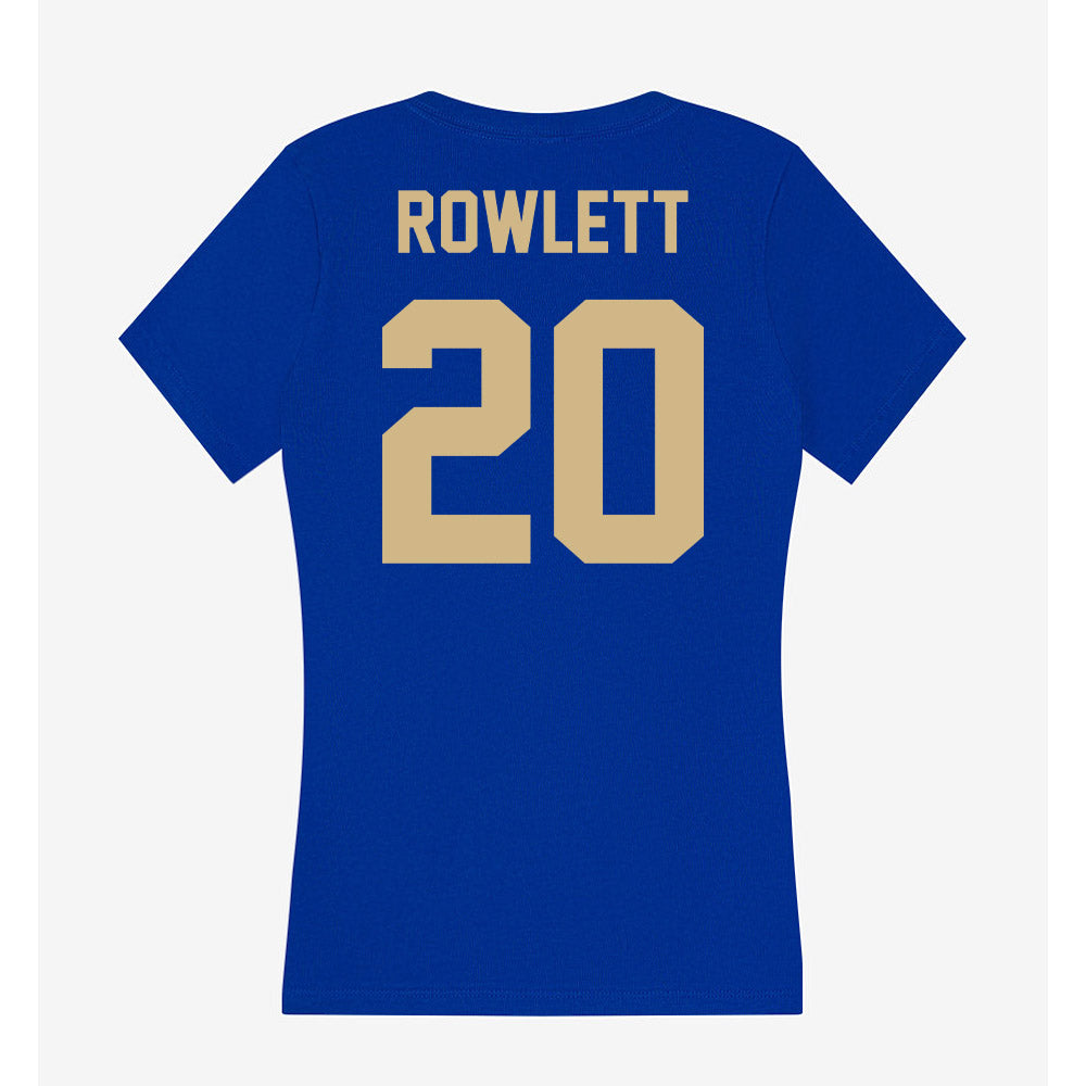 Tulsa - NCAA Women's Soccer : Brenna Rowlett - Women's V-Neck T-Shirt-1