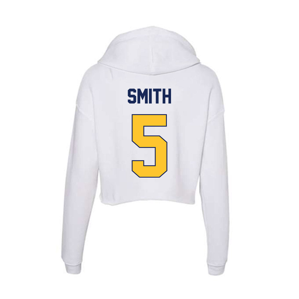 Marquette - NCAA Women's Basketball : Charia Smith - Women's Crop Fleece Hoodie-1