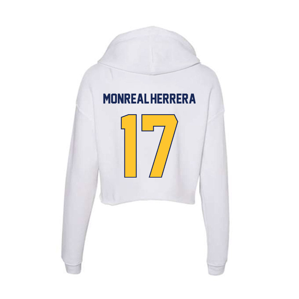 Marquette - NCAA Men's Soccer : Jonathan Monreal-Herrera - Women's Crop Fleece Hoodie-1