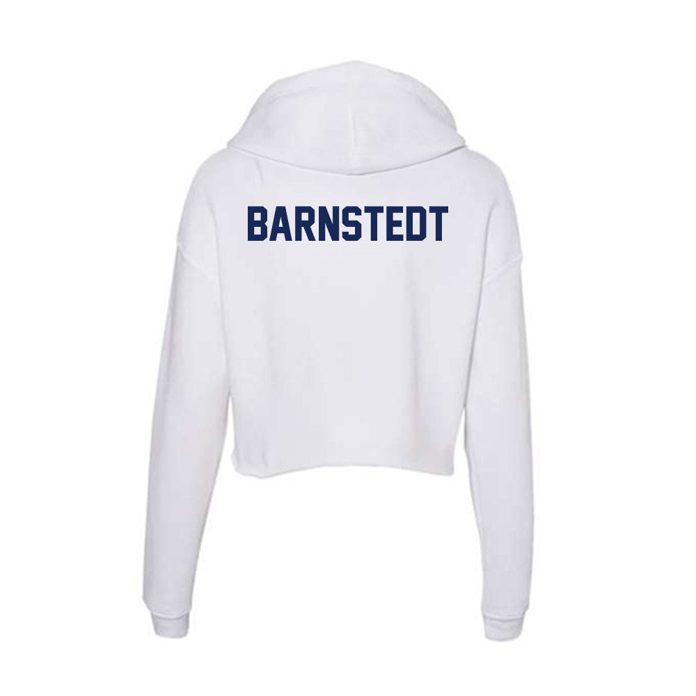 Marquette - NCAA Women's Tennis : Elise Barnstedt - Women's Crop Fleece Hoodie-1