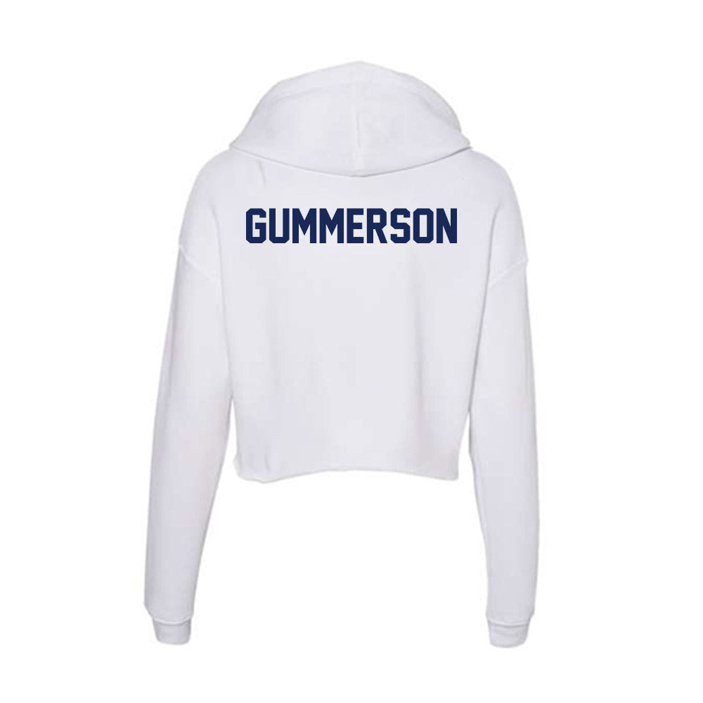 Marquette - NCAA Women's Cross Country : Taya Gummerson - Women's Crop Fleece Hoodie-1