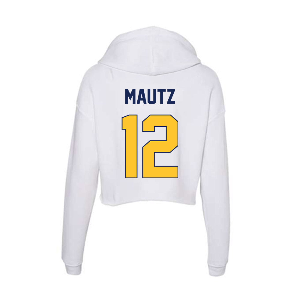 Marquette - NCAA Women's Lacrosse : Ella Mautz - Women's Crop Fleece Hoodie-1